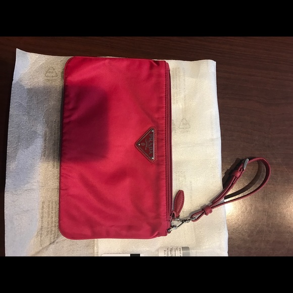 Prada Handbags - Prada wristlet zip pouch.